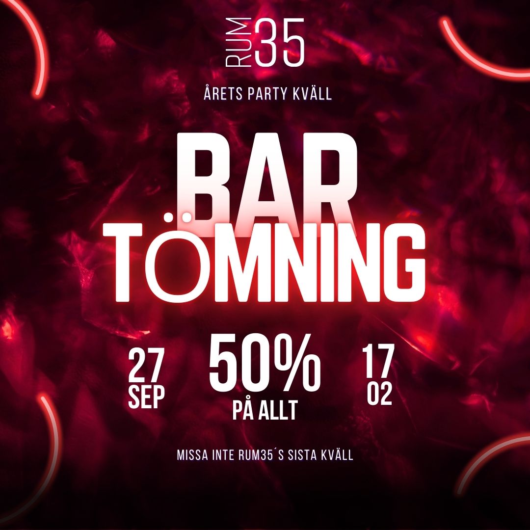 bartömning
